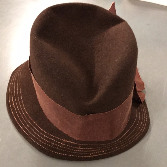 Vintage Brown Felt Bucket Hat - Picture 3 of 9